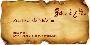 Zsilka Ádám névjegykártya